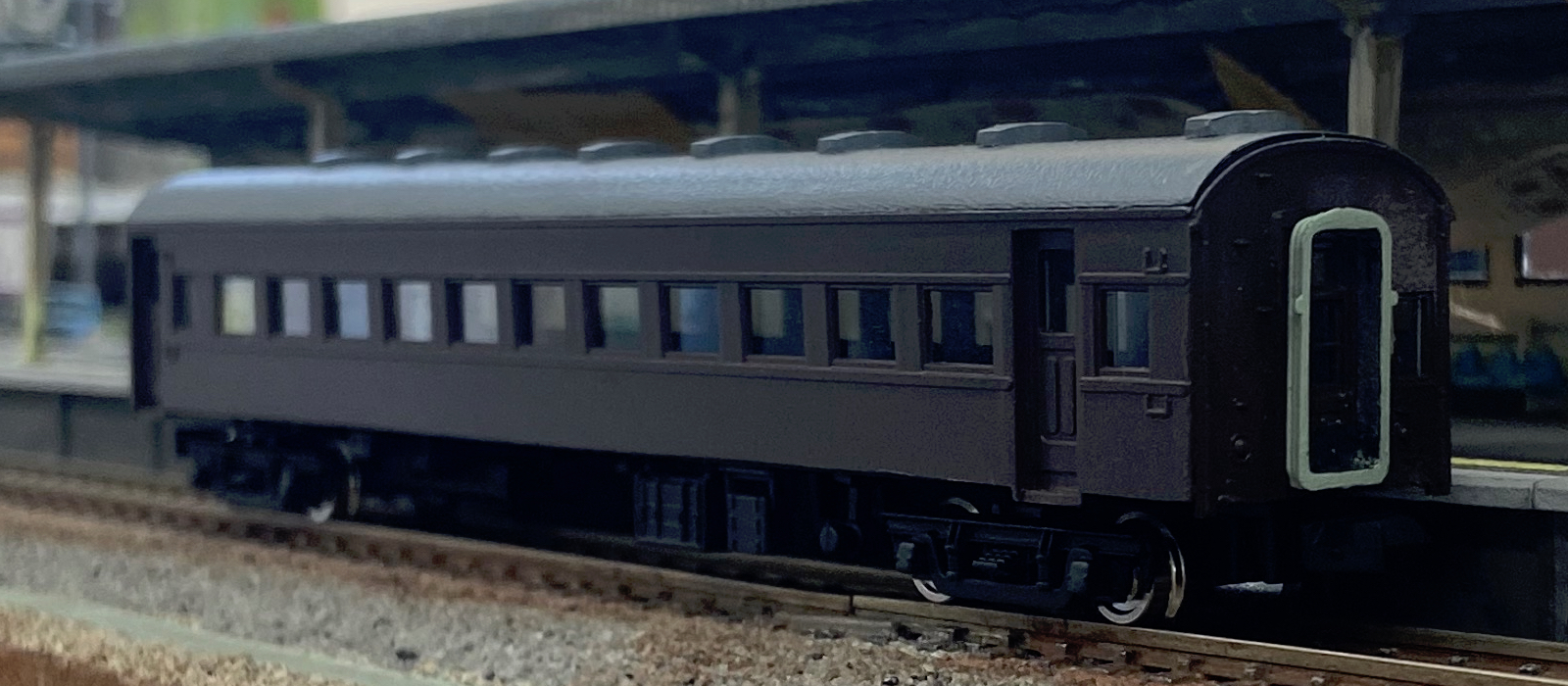 グリーンマックス製　ぶどう色旧型客車